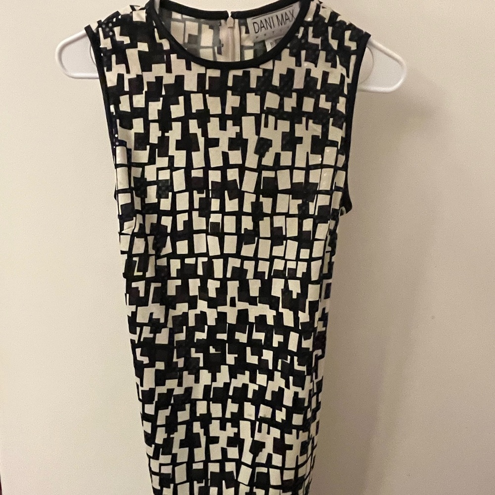 Dani Max Vintage Women's "Checkerboard" Gemstone Blouse